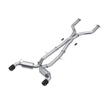 MBRP cat-back exhaust system dual rear exit Armor Pro Series T304 stainless steel carbon fiber tip S44043CF