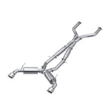 MBRP cat-back exhaust system fits 2016-2024 Infiniti dual rear exit Armor Pro Series T304 stainless steel S4405304