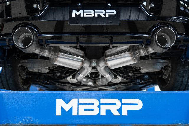 MBRP cat-back exhaust system fits 2023-2024 Nissan dual rear exit Armor Pro Series T304 stainless steel S4408304