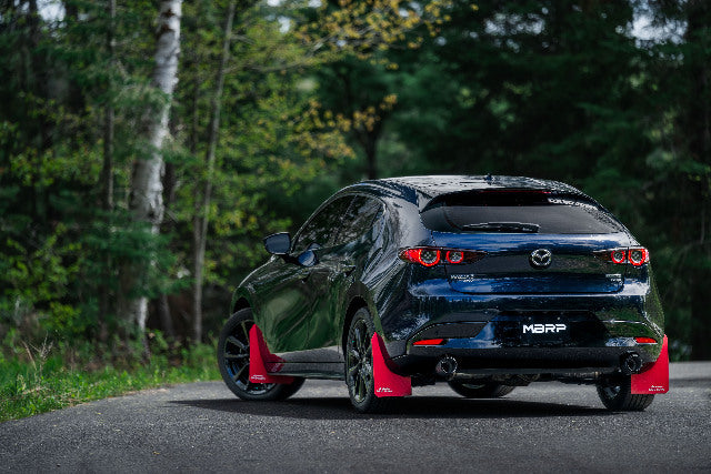 MBRP axle-back exhaust system fits 2019-2020 Mazda 2.5 inch dual rear exit aluminized steel carbon fiber tip S44503CF