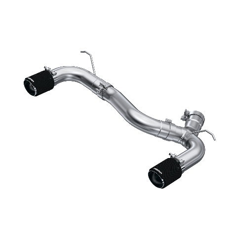 MBRP axle-back exhaust system dual rear exit Armor Pro Series T304 stainless steel carbon fiber tip S45003CF