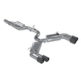 MBRP cat-back exhaust system fits Audi F-150 Armor Pro Series T304 stainless steel carbon fiber tip S46013CF