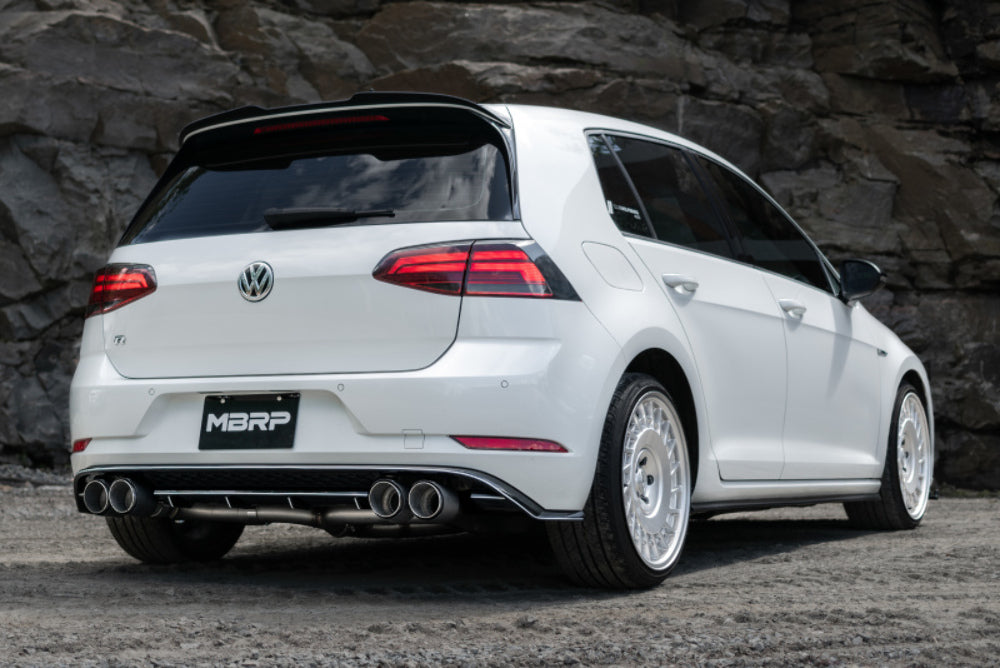 MBRP cat-back exhaust system fits 2015-2019 VW Armor Pro Series T304 stainless steel carbon fiber tip S46033CF