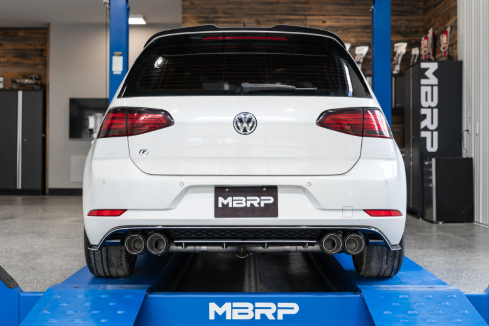 MBRP cat-back exhaust system fits 2015-2019 VW Armor Pro Series T304 stainless steel carbon fiber tip S46033CF