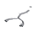 MBRP exhaust system 2.5 inch dual split rear exit Armor Pro Series T304 stainless steel S4607304