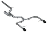 Fits 19-21 Volkswagen Jetta 3" Cat Back Dual Split Rearwith Carbon Tips-S46083CF