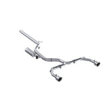 MBRP cat-back exhaust system fits 2022-2024 VW 2.5 inch dual split rear exit Armor Pro Series T304 stainless steel S4617304