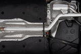 MBRP cat-back exhaust system 2.5 inch dual split rear exit Armor Pro Series T304 stainless steel carbon fiber tip S46173CF