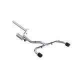 MBRP cat-back exhaust system 2.5 inch dual split rear exit Armor Pro Series T304 stainless steel carbon fiber tip S46173CF