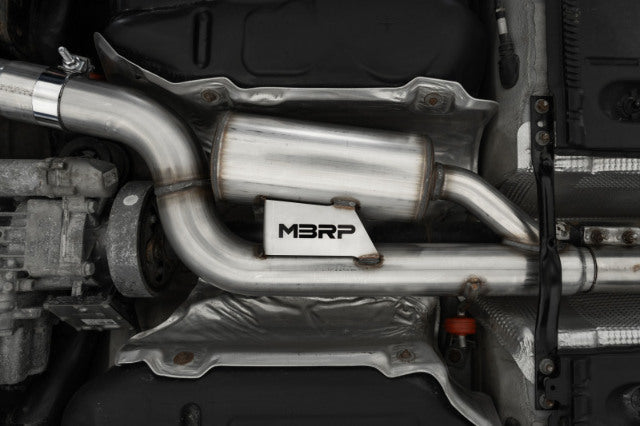 MBRP cat-back exhaust system 2.5 inch Armor Pro Series T304 stainless steel carbon fiber tip S46183CF