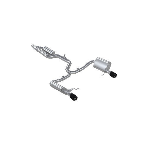MBRP cat-back exhaust system 2.5 inch Armor Pro Series T304 stainless steel carbon fiber tip S46183CF
