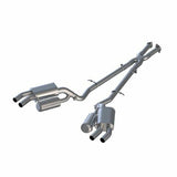 Fits 2018-2021 Kia Stinger 2.5" Cat Back, Dual Split Rear, T304 - S4704304
