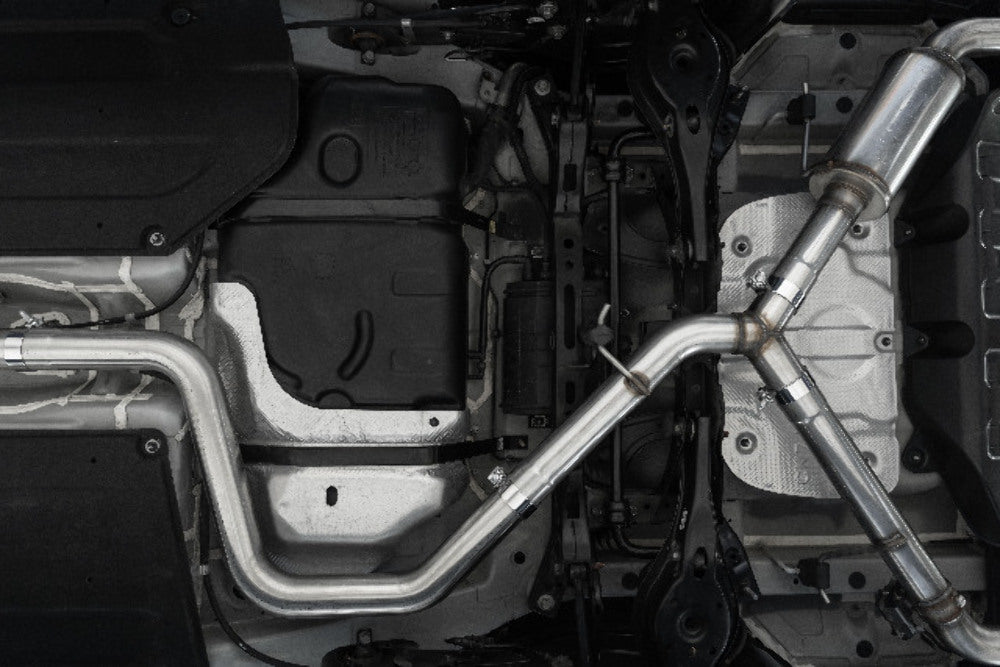 MBRP cat-back exhaust system dual split rear exit Armor Pro Series T304 stainless steel S47103CF