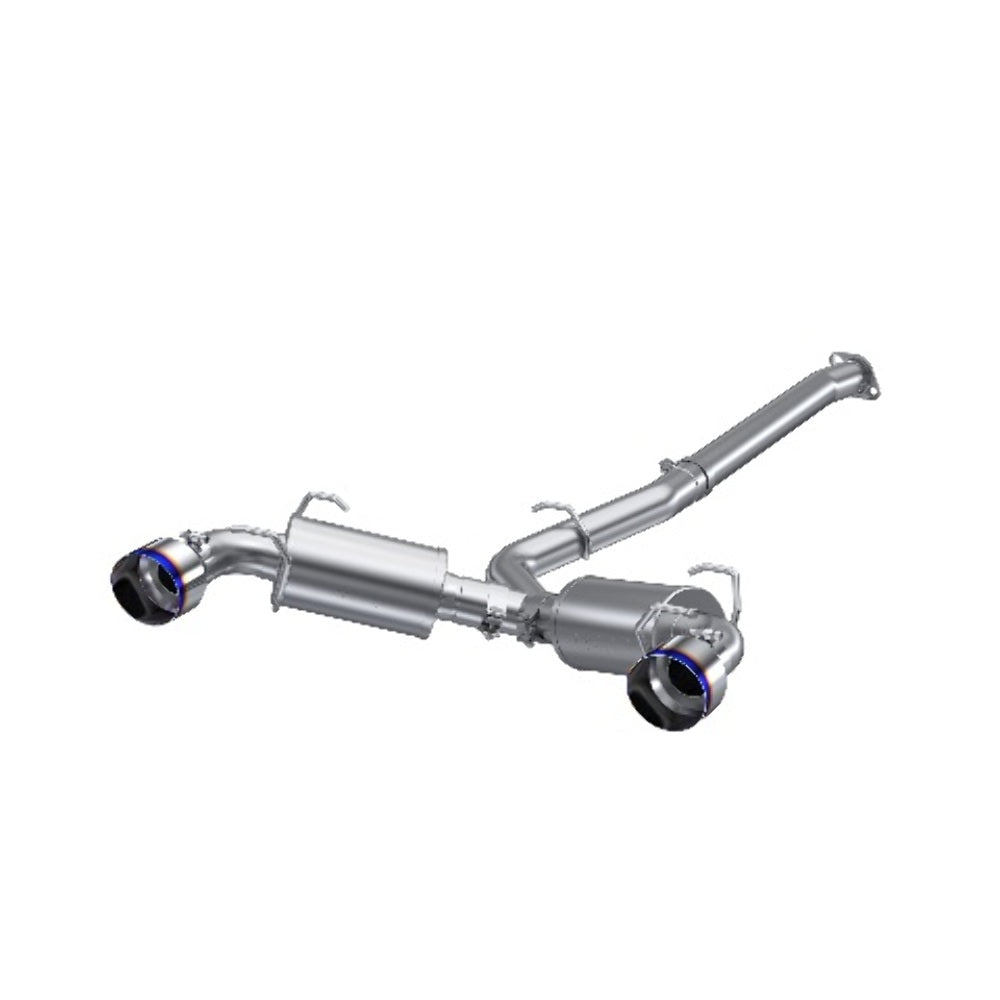 Fits 2013-2016 Scion FR-S 3in. Cat Back; Dual Split Rear; T304; BE Tip-S48043BE