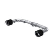 MBRP axle-back exhaust system fits 2022-2024 Subaru 2.5 inch dual rear exit Armor Pro Series T304 stainless steel carbon fiber tip S48053CF