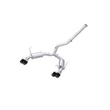 MBRP cat-back exhaust system fits Subaru WRX dual split rear exit Armor Pro Series T304 stainless steel carbon fiber tip S48073CF