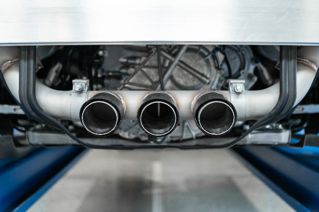 MBRP cat-back exhaust system 2.5 inch Armor Pro Series T304 stainless steel carbon fiber tip S49003CF