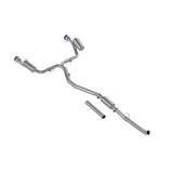 MBRP cat-back exhaust system 2.5 inch dual split rear exit Armor Pro Series T304 stainless steel S49033BE