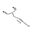MBRP cat-back exhaust system 2.5 inch dual split rear exit Armor Pro Series T304 stainless steel carbon fiber tip S49033CF