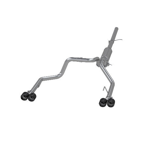 MBRP cat-back exhaust system fits Chevy Silverado 1500 2.5 inch dual split rear exit Armor Pro Series T304 stainless steel S50043CF