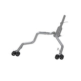 MBRP cat-back exhaust system fits Chevy Silverado 1500 2.5 inch dual split rear exit Armor Pro Series T304 stainless steel S50043CF