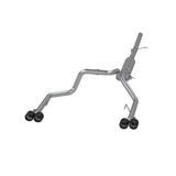 MBRP cat-back exhaust system fits 2019-2023 Chevy Silverado 1500 2.5 inch dual split rear exit Armor Pro Series T304 stainless steel S50053CF