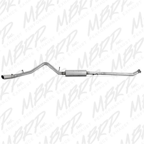 MBRP cat-back exhaust system fits 2003-2006 Chevy Silverado 1500 3 inch single side exit aluminized steel S5014AL