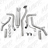 MBRP cat-back exhaust system fits Chevy Silverado 1500 2.5 inch Armor Plus Series T409 stainless steel S5018409