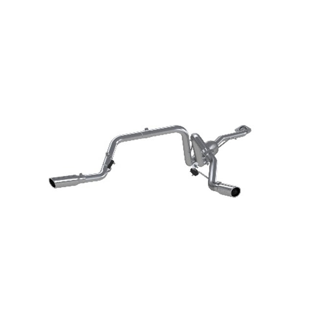 MBRP cat-back exhaust system fits Chevy Silverado 1500 2.5 inch aluminized steel S5018AL