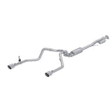 MBRP cat-back exhaust system fits 2019-2024 Chevy Silverado 1500 2.5 inch dual rear exit Armor Pro Series T304 stainless steel S5021304