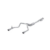 MBRP cat-back exhaust system fits 2019-2024 Chevy Silverado 1500 2.5 inch dual rear exit aluminized steel S5021AL