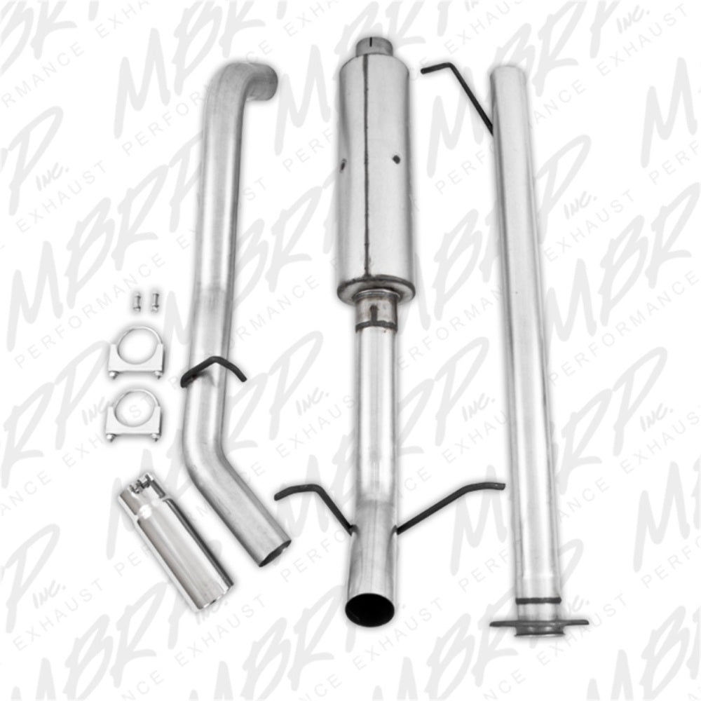 MBRP cat-back exhaust system fits Chevy Silverado 1500 3 inch single side exit aluminized steel S5036AL