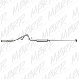 MBRP cat-back exhaust system fits Chevy Silverado 1500 aluminized steel S5038AL