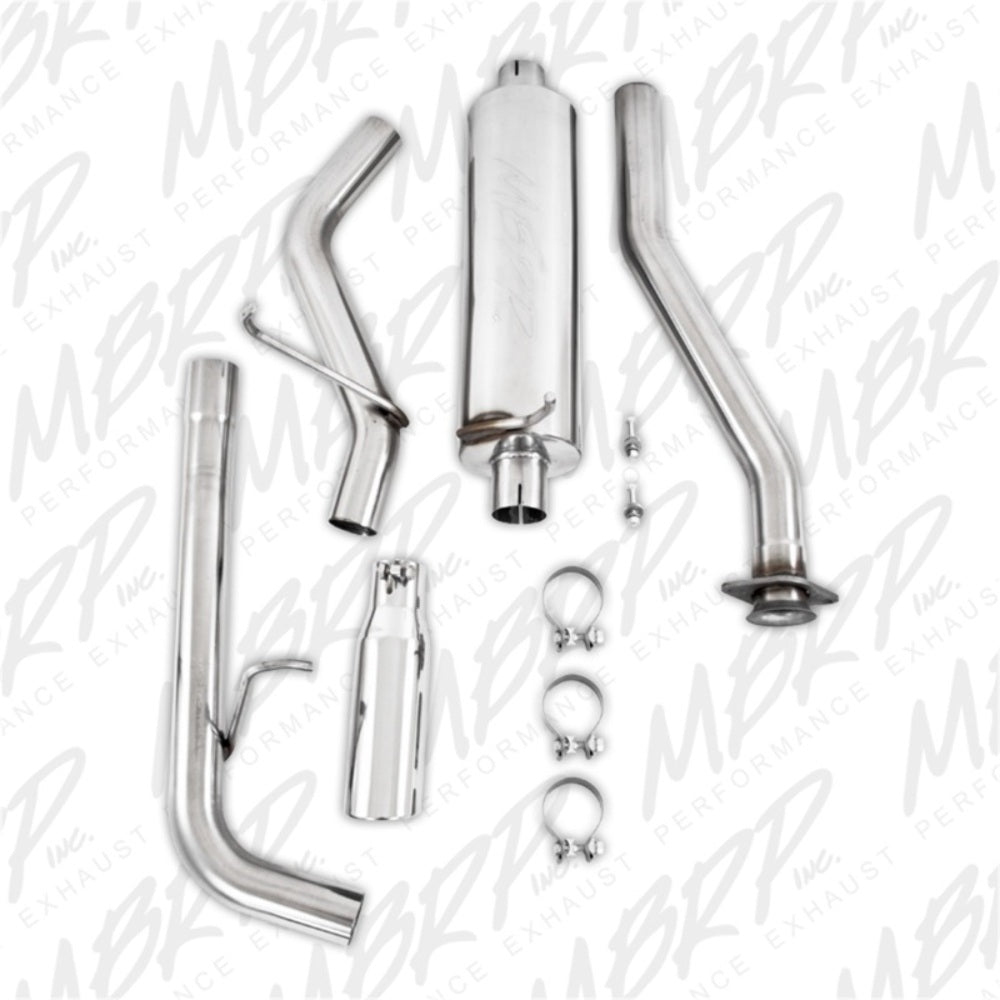 MBRP cat-back exhaust system fits 2009-2012 Chevy 2 inch single side exit Armor Plus Series T409 stainless steel S5046409