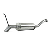 Fits 07-08 Chevrolet Colorado 2 1/2" Cat Back; Before Axle Turn Down; AL-S5052AL