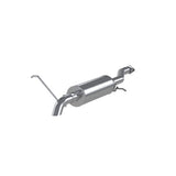 Fits 07-08 Chevrolet Colorado 2 1/2" Cat Back; Before Axle Turn Down; AL-S5052AL