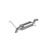 Fits 07-08 Chevrolet Colorado 2 1/2" Cat Back; Before Axle Turn Down; AL-S5052AL