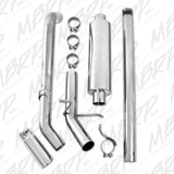MBRP cat-back exhaust system fits 2009-2013 Chevy Silverado 1500 single side exit Armor Plus Series T409 stainless steel S5054409