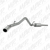 MBRP cat-back exhaust system fits 2010-2013 Chevy Silverado 1500 3 inch single side exit aluminized steel S5054AL