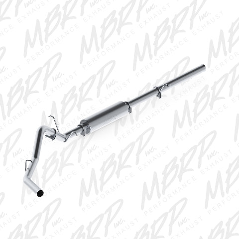MBRP cat-back exhaust system fits 2010-2013 Chevy Silverado 1500 3 inch single side exit aluminized steel S5054P