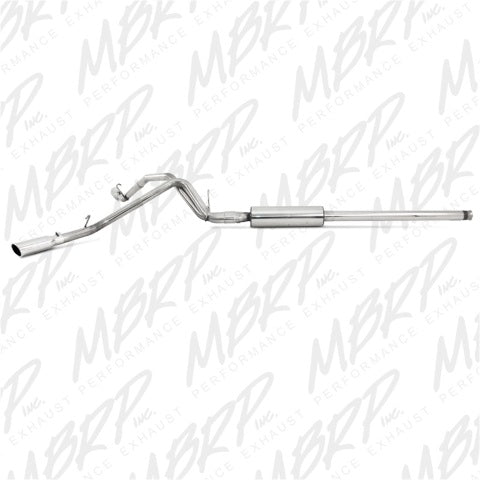 MBRP cat-back exhaust system fits Chevy Silverado 1500 Armor Plus Series T409 stainless steel S5056409