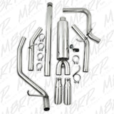 MBRP cat-back exhaust system fits Chevy Silverado 1500 Armor Plus Series T409 stainless steel S5056409