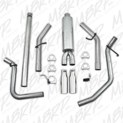 MBRP cat-back exhaust system fits Chevy Silverado 1500 aluminized steel S5056AL