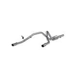 MBRP cat-back exhaust system fits Chevy Silverado 1500 dual split rear exit aluminized steel S5058AL