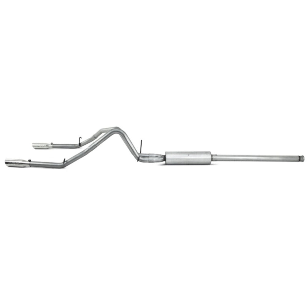 Fits 09-13 Chevrolet Silverado 1500 2 1/2" Cat Back; Dual Split Rear; AL-S5058AL