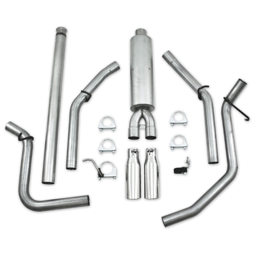 MBRP cat-back exhaust system fits Chevy Silverado 1500 dual split rear exit aluminized steel S5058AL
