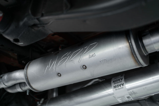 MBRP cat-back exhaust system fits 2019-2023 Chevy Silverado 1500 dual rear exit Armor Pro Series T304 stainless steel S5065304