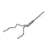MBRP cat-back exhaust system fits 2019-2023 Chevy Silverado 1500 2.5 inch dual rear exit aluminized steel S5065AL