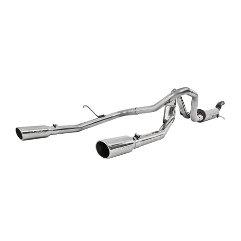 MBRP cat-back exhaust system fits 2009-2012 Chevy 2 inch dual rear exit Armor Plus Series T409 stainless steel S5074409