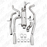 MBRP cat-back exhaust system fits 2009-2012 Chevy 2 inch dual rear exit Armor Plus Series T409 stainless steel S5074409